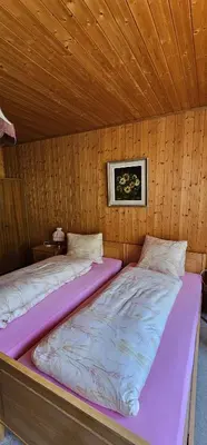 Ein Bett oder Betten in einem Zimmer der Unterkunft The Saxeten at alps