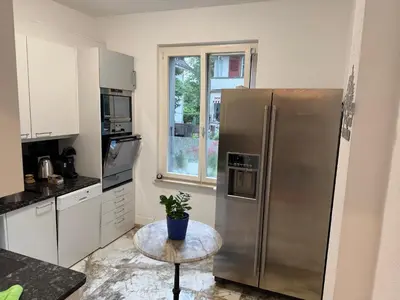 Küche/Küchenzeile in der Unterkunft swisscheapholiday apartment