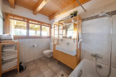 Ein Badezimmer in der Unterkunft Chalet Occursus Anzère