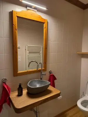 Ein Badezimmer in der Unterkunft Cosy Apartment Lac de la Moubra