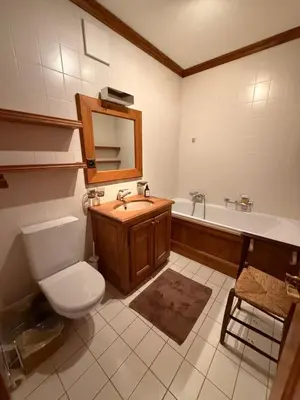 Ein Badezimmer in der Unterkunft Cosy Apartment Lac de la Moubra