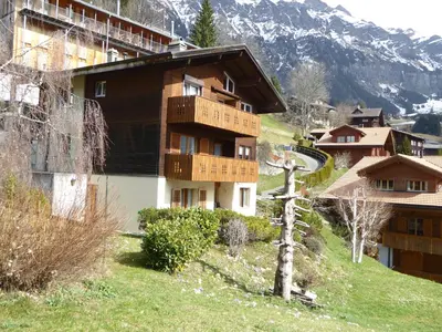 Ein allgemeiner Bergblick oder ein Berglick von der Ferienwohnung aus