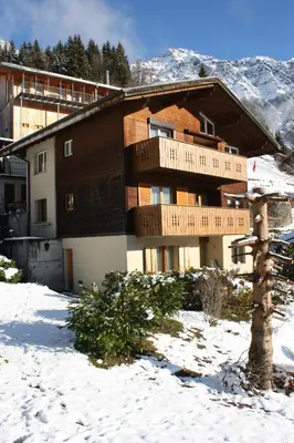 Ein allgemeiner Bergblick oder ein Berglick von der Ferienwohnung aus