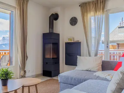 Ein Sitzbereich in der Unterkunft Apartment Hortensia 10 by Interhome