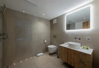 Ein Badezimmer in der Unterkunft Chalet Ledihus Residence