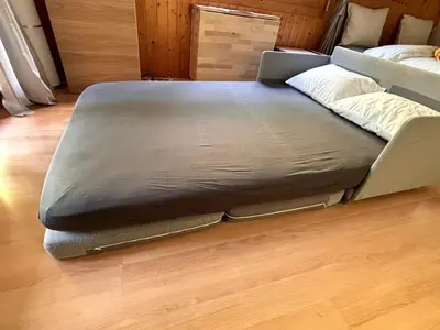 Ein Bett oder Betten in einem Zimmer der Unterkunft Studio Cosy à proximité immédiate des télécabines