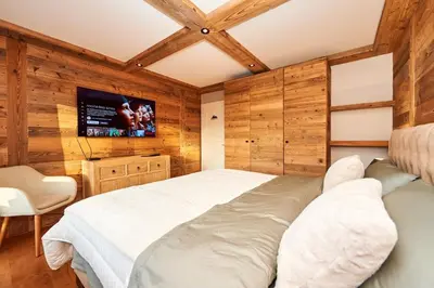 Ein Bett oder Betten in einem Zimmer der Unterkunft Chalet with fantastic view on Ballesteros Golf and The Mountains