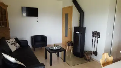 Ein Sitzbereich in der Unterkunft Gentianes G 001 - COSY apartment 6 pers