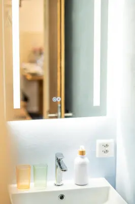 Ein Badezimmer in der Unterkunft Alpin apartment Brachji - bei der Bergbahn