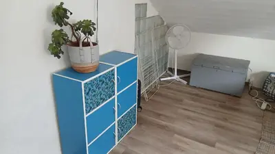 Ein Sitzbereich in der Unterkunft U casrddu