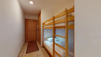 Ein Bett oder Betten in einem Zimmer der Unterkunft Plein Ciel VA 010 - MOUNTAIN apartment 8 pers