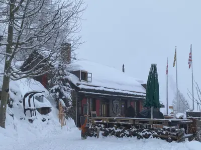 Allalin View im Winter