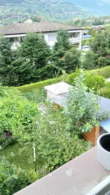 Ein allgemeiner Bergblick oder ein Berglick von der Ferienwohnung aus