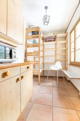 Küche/Küchenzeile in der Unterkunft Chalet Gemsstock