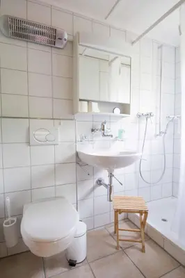 Ein Badezimmer in der Unterkunft Ferienwohnung Chalet Zwirbeli