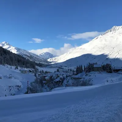 Oberalp Apartment im Winter