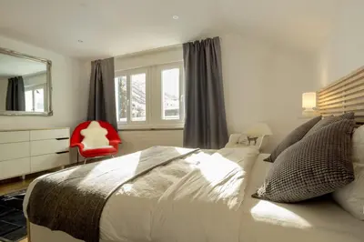Ein Bett oder Betten in einem Zimmer der Unterkunft Chalet Azzurro