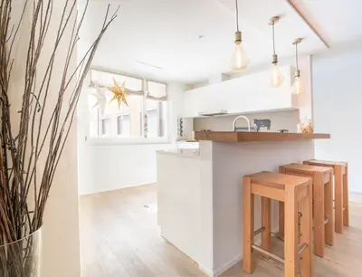 Küche/Küchenzeile in der Unterkunft Alpine Chic Apartment