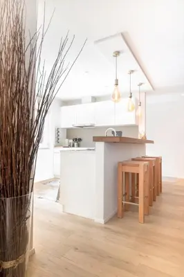 Küche/Küchenzeile in der Unterkunft Alpine Chic Apartment