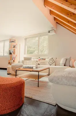 Ein Sitzbereich in der Unterkunft Casa Zopa