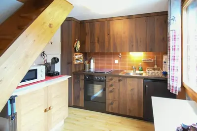 Küche/Küchenzeile in der Unterkunft Tolle 2,5 Zimmer Galeriewohnung