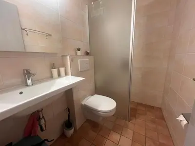 Ein Badezimmer in der Unterkunft Résidence Dent-Blanche, Evolène