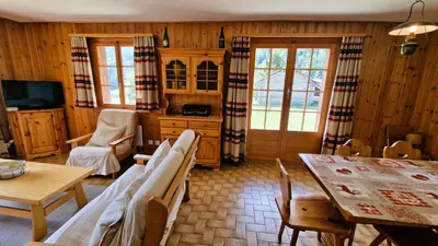 TV/Unterhaltungsangebot in der Unterkunft Chalet Chapon Joly 8 personnes