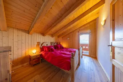 Ein Bett oder Betten in einem Zimmer der Unterkunft Chalet Chocolat - Great view