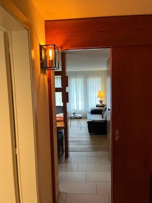 Ein Bett oder Betten in einem Zimmer der Unterkunft Residence Edelweiß in Bellwald