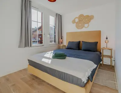 Ein Bett oder Betten in einem Zimmer der Unterkunft Comfy, Spacious and Central Duplex Apartment