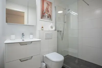 Ein Badezimmer in der Unterkunft Modern studio - lots of comfort in a central location