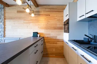 Küche/Küchenzeile in der Unterkunft Bellevue L 012 - PLEASANT studio 4 pers