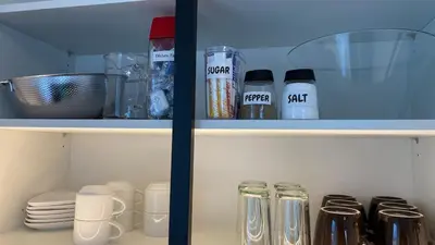 Küche/Küchenzeile in der Unterkunft FALKE Studio in Spiez