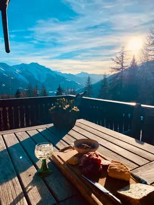 Naturlandschaft in der Nähe des Chalets