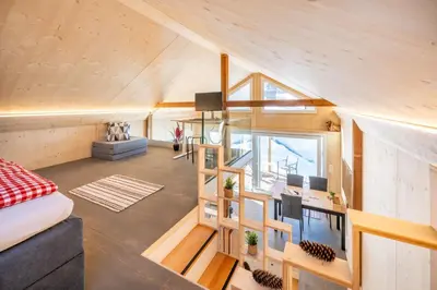 Ein Bett oder Betten in einem Zimmer der Unterkunft Tiny Barrhorn