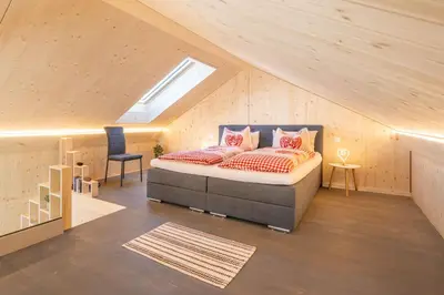 Ein Bett oder Betten in einem Zimmer der Unterkunft Tiny Barrhorn