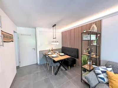 Ein Sitzbereich in der Unterkunft Apartment Ringstrasse Apt 113 by Interhome