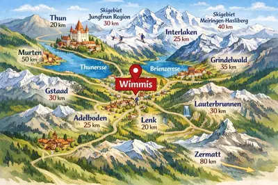 Naturlandschaft in der Nähe der Ferienwohnung