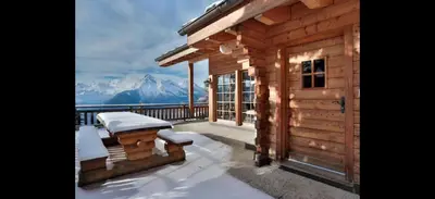 Naturlandschaft in der Nähe des Chalets