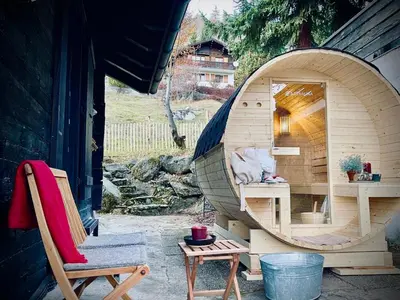 Grundriss der Unterkunft Hüttli Chalet Weitblick 10 Minuten zur Skigondel und Aletschgletscher