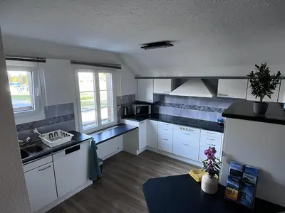 Küche/Küchenzeile in der Unterkunft Apartment Spiez - Lake view - for 7 guests