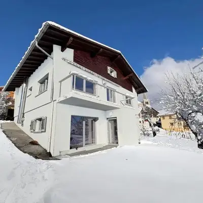Modern Home for 8 near Crans-Montana - Terrace - Fireplace