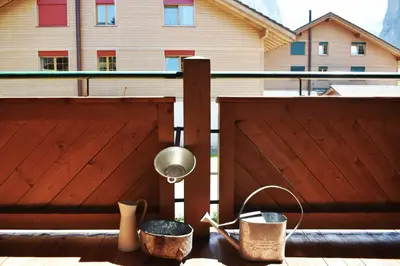 Ein Balkon oder eine Terrasse in der Unterkunft VIDOLICA mountain apartment