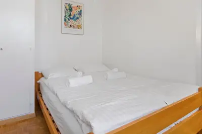 Ein Bett oder Betten in einem Zimmer der Unterkunft Crans-Montana - Studio - 2 pers - 3 min téléski Cry d'Er