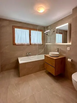 Ein Badezimmer in der Unterkunft Peak Apartment - Saas-Fee