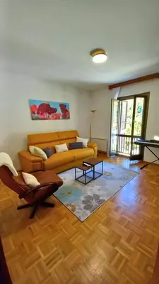 Ein Sitzbereich in der Unterkunft Casa Camelia