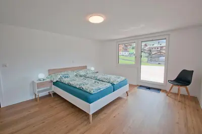 Ein Bett oder Betten in einem Zimmer der Unterkunft Bishorn, Chalet Wiedersehn