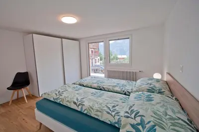Ein Bett oder Betten in einem Zimmer der Unterkunft Bishorn, Chalet Wiedersehn