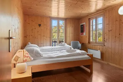 Ein Bett oder Betten in einem Zimmer der Unterkunft Gîte Salgesh - 16 pers & 16 lits - Terrasse - Nature