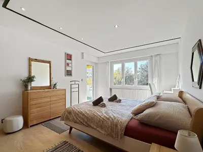Ein Bett oder Betten in einem Zimmer der Unterkunft Casa Alps Sion - Swiss Alps